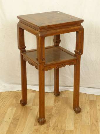 CHINE Sellette en bois H. 80 cm L. 38 cm