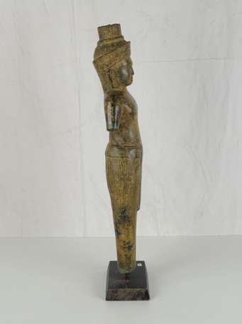 KHMER Divinité en bronze style BAYON H. 69 cm