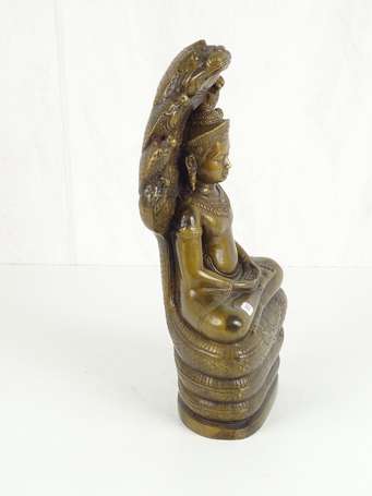 Style KHMER Sculpture de bouddha en bronze 