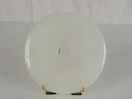 CHINE Disque BI en agate Moderne D. 20 cm