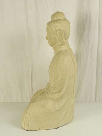 ASIE du Sud style du Gandhara, Bouddha en terre 