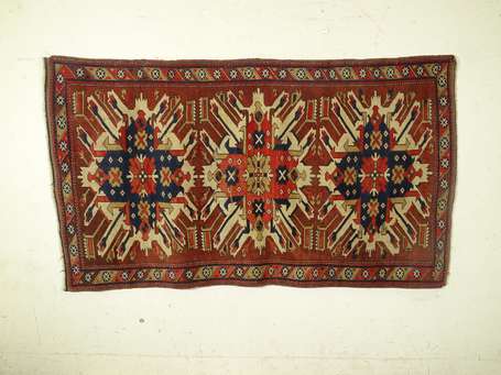 Tapis Kazak Adler (chaîne et trame en coton, 