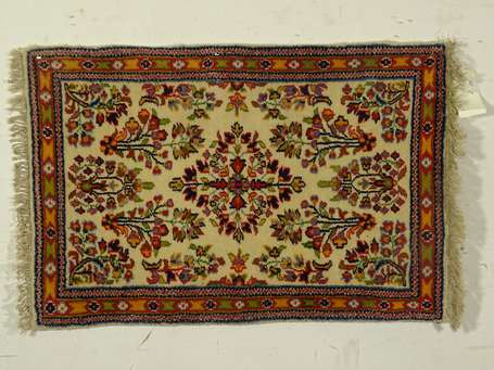 Tapis Tebriz (chaine et trame en coton, velours en