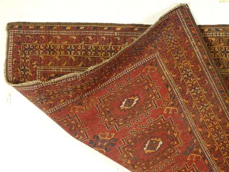 Tapis Turkmène (chaîne, trame et velours en 