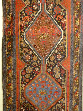 Tapis Chiraz (chaîne, trame et velours en laine), 