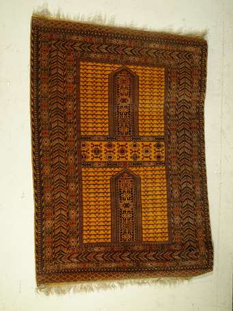 Tapis Turkmène (chaîne, trame et velours en 