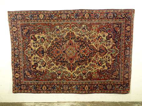 Tapis Mahal Ferrahan (chaîne et trame en coton, 