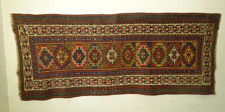 tapis caucasien (chaîne, trame et velours en 
