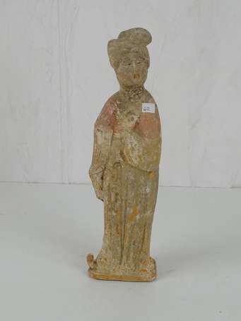 CHINE Style TANG Fat lady en terre cuite H. 38 cm