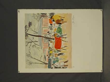 BRAYER Yves (1907-1990) - Le Paddock. 