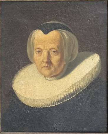 Dans le goût de Rembrandt Portrait de dame portant