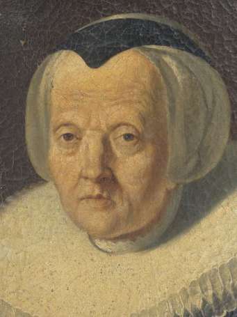 Dans le goût de Rembrandt Portrait de dame portant