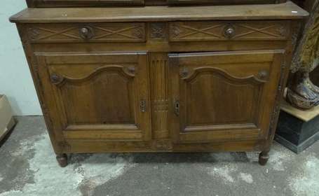 Buffet deux corps En bois fruitier, le corps 