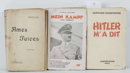 lot de 3 livres, Allemagne 2 GM , Mein Kampf 