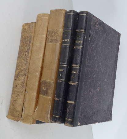 Le Voleur 5 volumes pour les années 1837, 1838, 