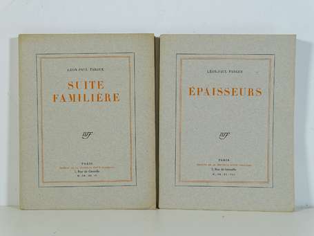FARGUE (Léon-Paul) - Ensemble de 2 volumes In-8° 