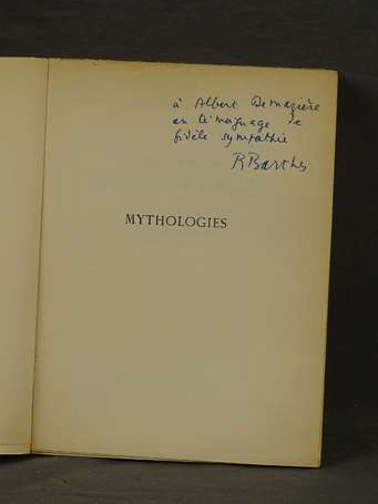 BARTHES (Roland) - Mythologies - Paris ; Éditons 