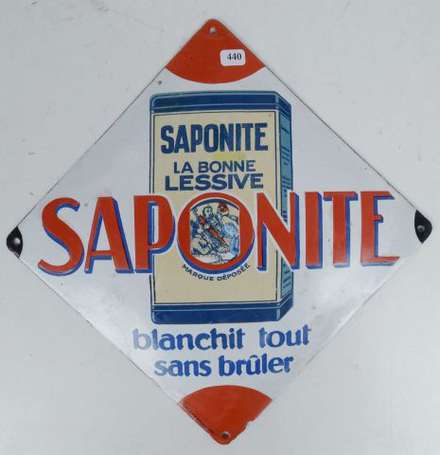 SAPONITE La Bonne Lessive : Plaque émaillée bombée