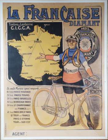 LA FRANCAISE Diamant : Affiche lithographiée 
