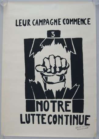 MAI 68 - LEUR CAMPAGNE COMMENCE NOTRE LUTTE 