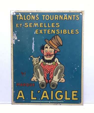 A L'AIGLE / Hutchinson : Rare petite tôle 