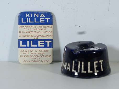 KINA LILLET / LILET : Encrier en faïence. On y 