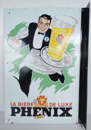 PHENIX La Bière de Luxe : Plaque émaillée 