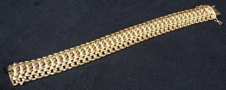 Bracelet maille tressée en or 18 carats 19,8x2,2 