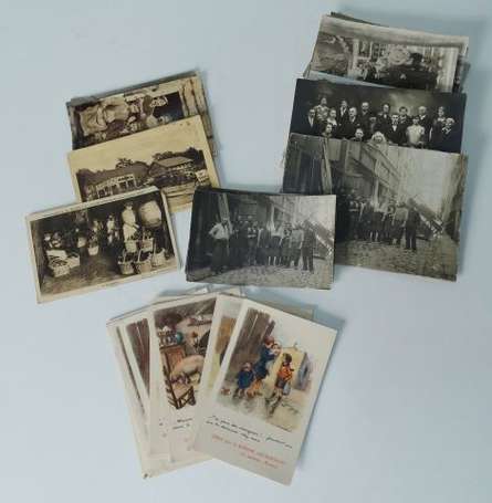 Lot d'env. 50 CPA et Cartes Photos - dont belles 