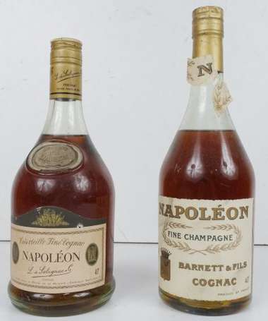 2 bts Cognac  : 1bt Cognac Fine champagne Napoléon
