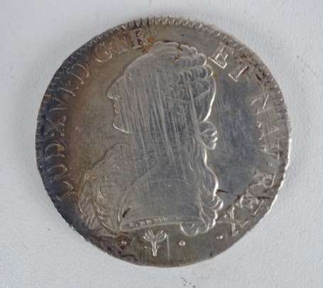 Ecu en argent Louis XVI 1787 L  Etat : TB