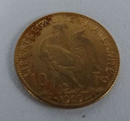 FRANCE 10 FRANCS or Coq 1909 TB+