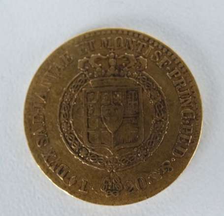 VICTOR EMMANUEL Roi de Sardaigne 20 Lires 1820 