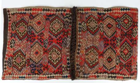 Sac en Kilim à fermeture centrale et décor de 