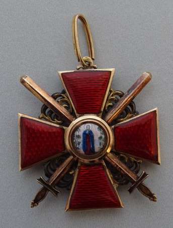 RUSSIE  - Ordre de Ste Anne, poinçon de titre 56, 