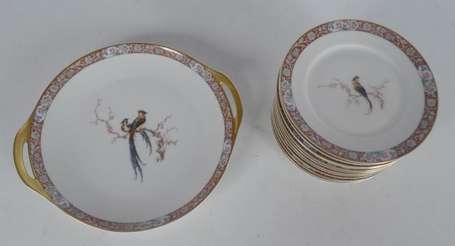 HAVILAND Limoges - Service à gâteaux en porcelaine