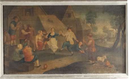 Grand trumeau en bois laqué gris, la partie 