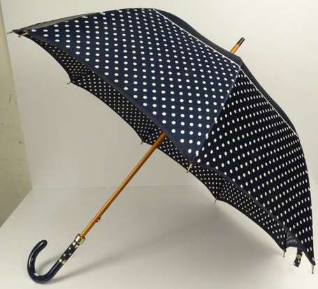 PIERRE CARDIN - Parapluie vintage bleu à motifs de