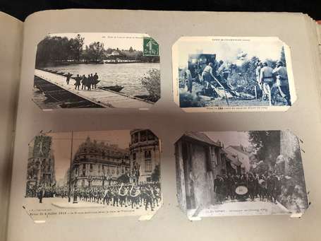 Militaria , Guerre - Album d'environ 470 CPA - 