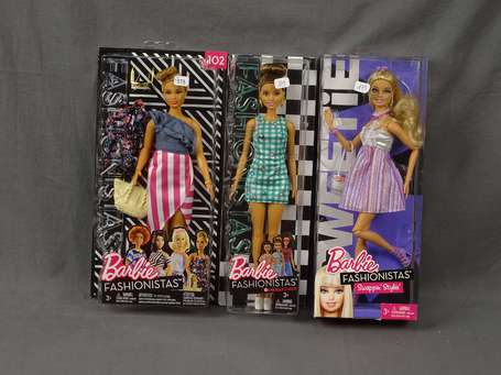 Barbie Mattel-3 Boites-Barbie 
