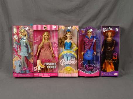 Barbie Mattel-5 Boites-dont 