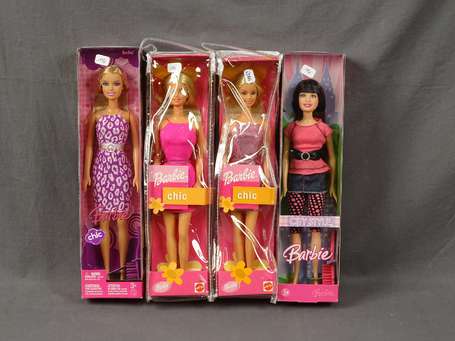Barbie Mattel-4 Boites-