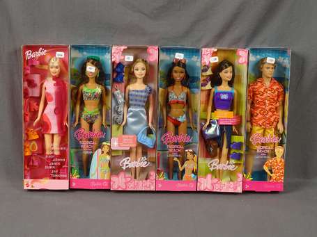 Barbie Mattel-6 Boites-dont 3 