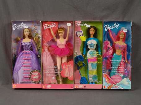 Barbie Mattel-4 Boites-dont 