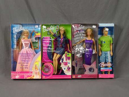 Barbie Mattel-4 Boites-dont 