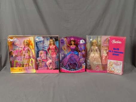 Barbie Mattel-4 Boites-dont 
