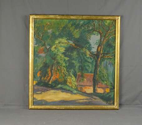 COLUCCI Gio (1892-1974) - Maison forestière. Huile