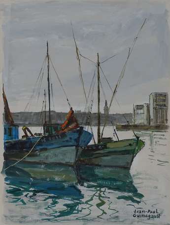 GUINEGAULT Jean-Pierre (1918-2009) - Bateaux de 