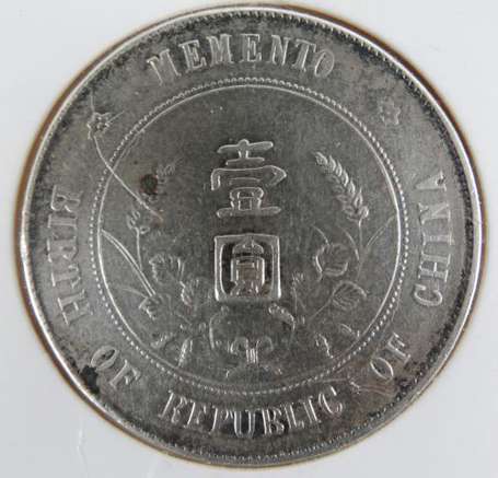 Chine (République) Dollar (yan) 1912. TB+/TTB. 