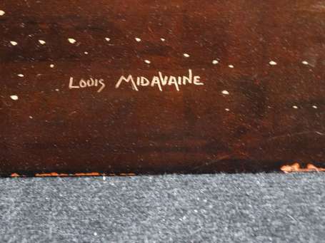 Midavaine Louis (1888-1978) Grand panneau de laque